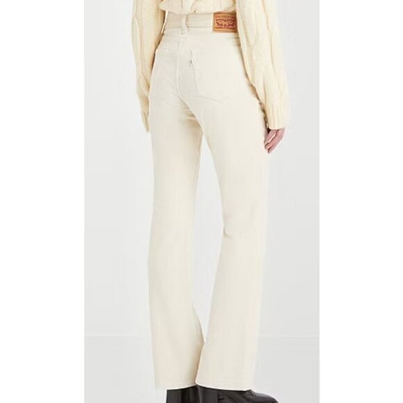 Women's LEVI'S 725 High Rise Bootcut Corduroy Cream | Size 31 - Picture 1 of 13